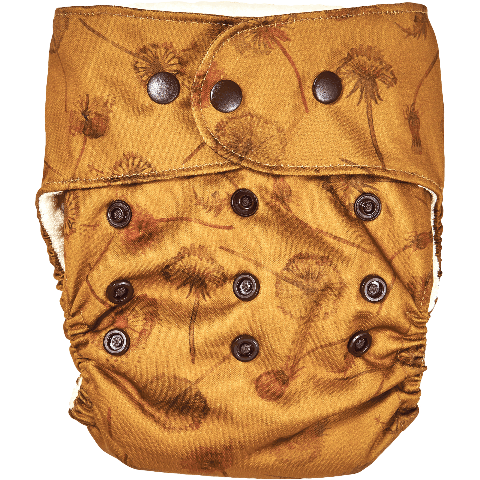 Natural SnapIn Mushrooms AIO Cloth Diaper In Organic Cotton Elskbar