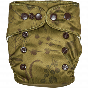 Natural Newborn Grasses Green Cloth Diaper