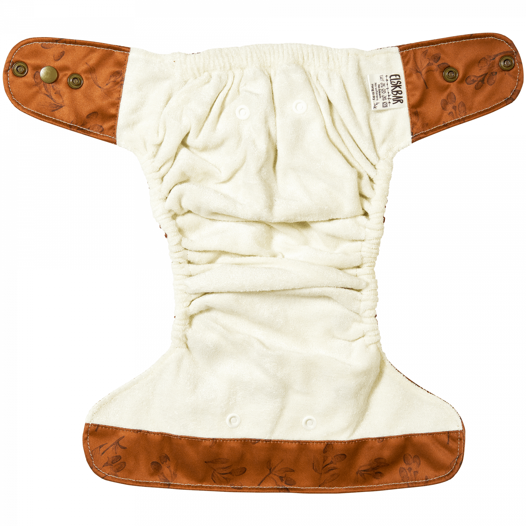 Natural Snap-In Goji cloth diaper Inside