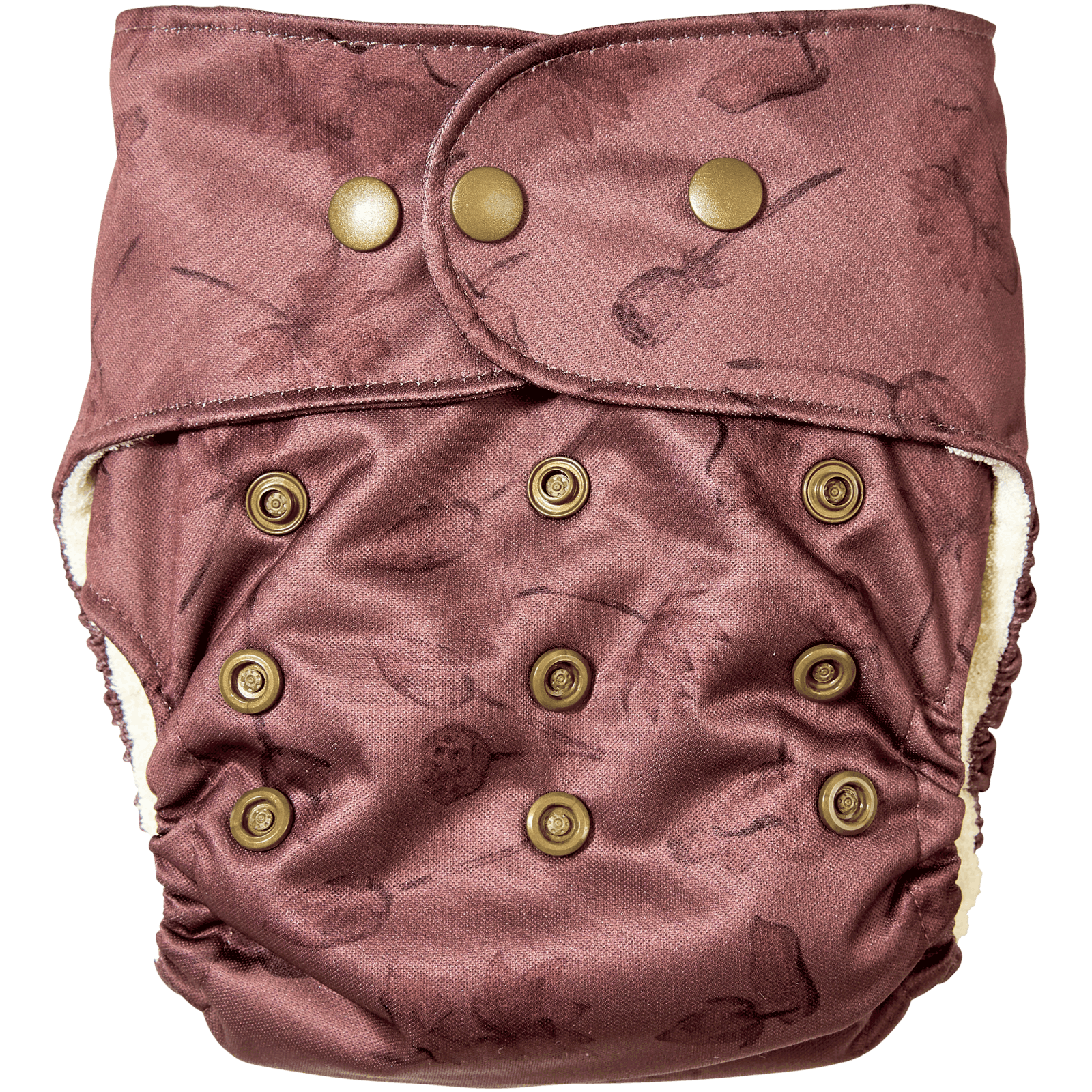 Natural SnapIn Lotus AIO Cloth Diaper In Unisex Prints Elskbar