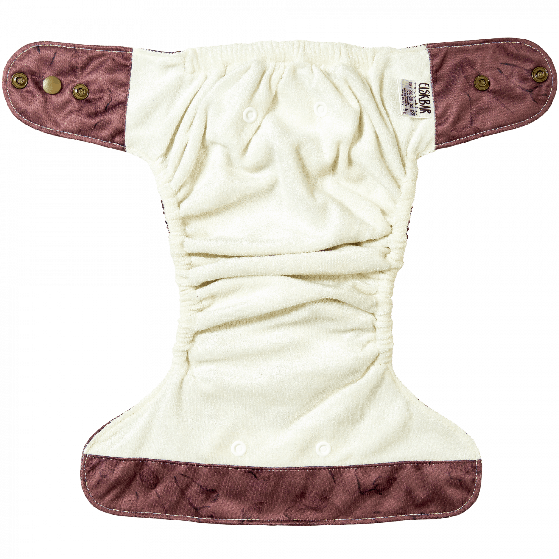 Natural Snap-In Lotus cloth diaper Inside