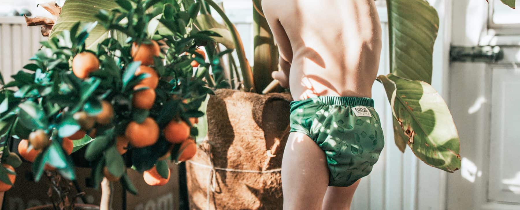 cloth diaper green boy