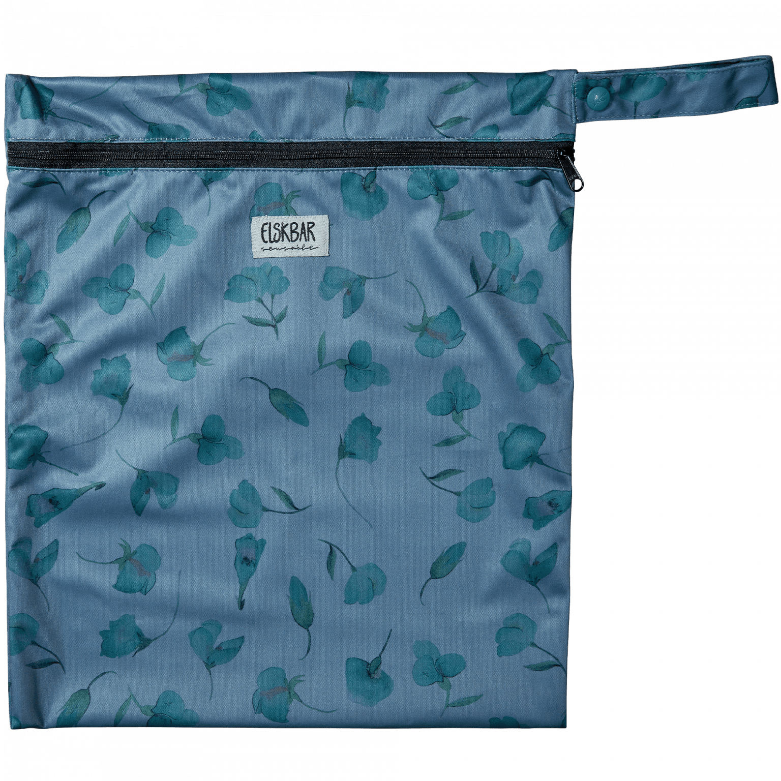 Medium Wetbag Butterfly Pea Waterproof Bag for Cloth Diapers Elskbar