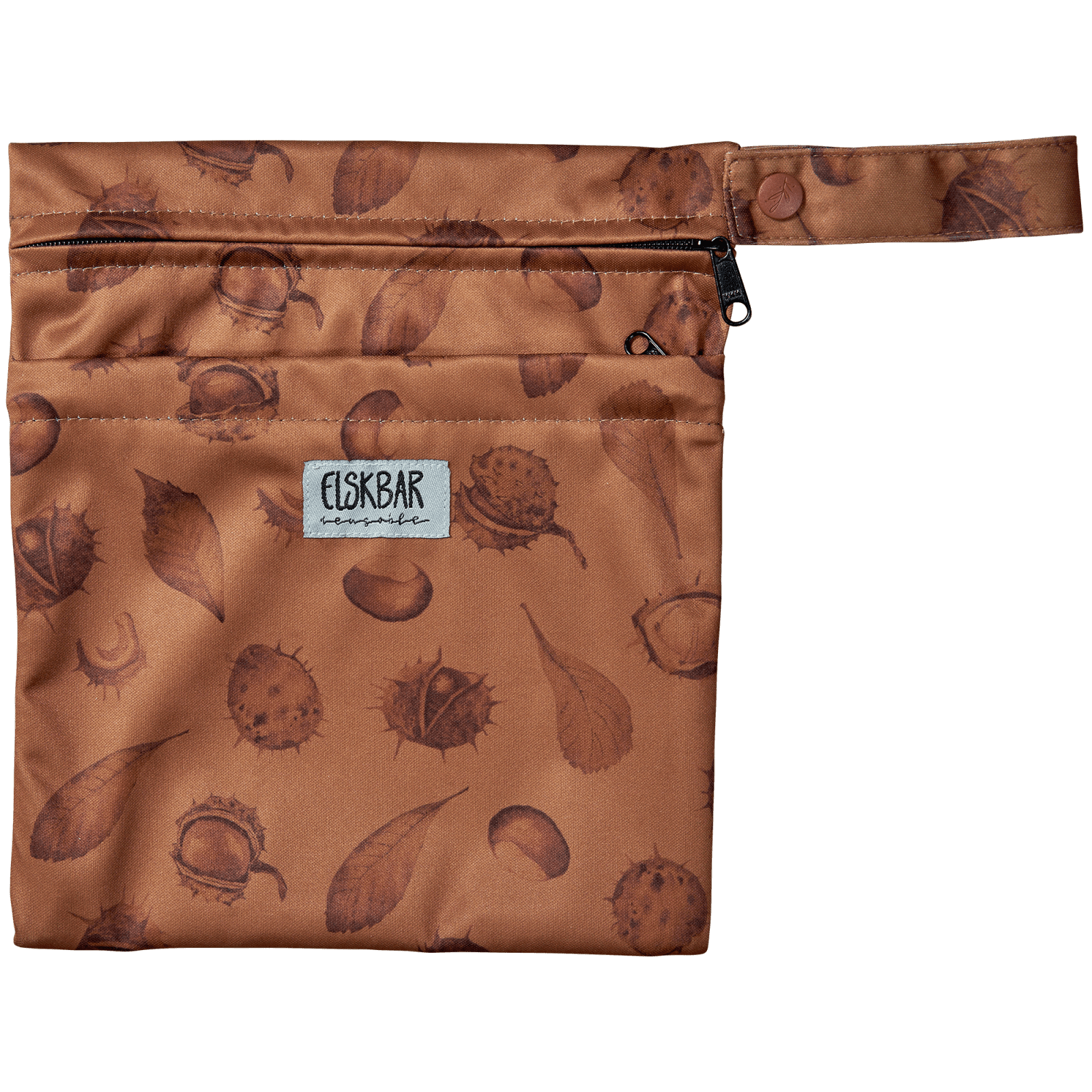 Small Wetbag Chestnut Smart Wetbag With Two Pockets Elskbar