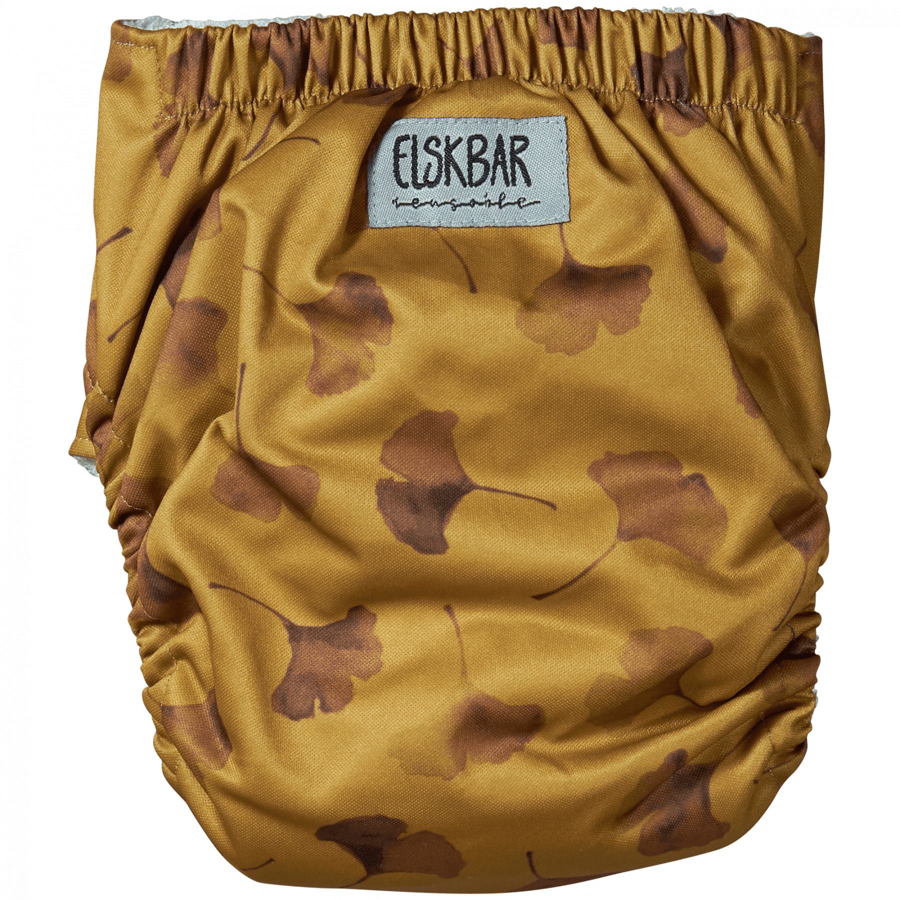 Natural Snap-In - Ginkgo - AIO cloth diaper back
