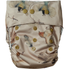 Natural Snap-In - Birds - cloth diaper front