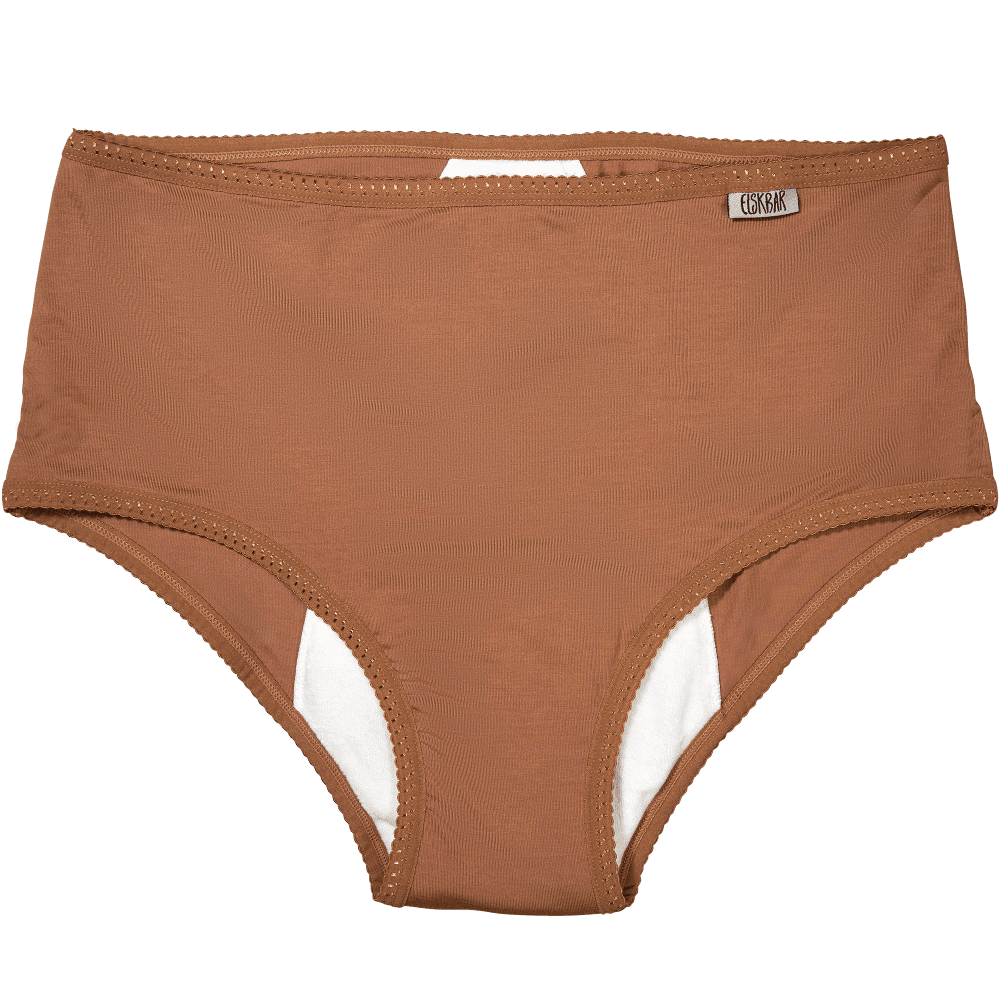 High-waisted periode underwear in TENCEL - Heavy Flow - Amber
