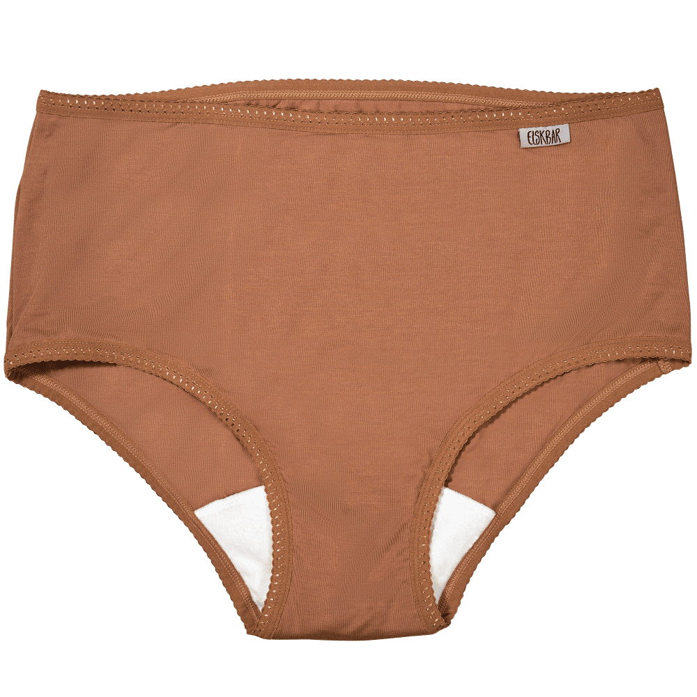 High-waisted period underwear in TENCEL - Regular Flow - Amber