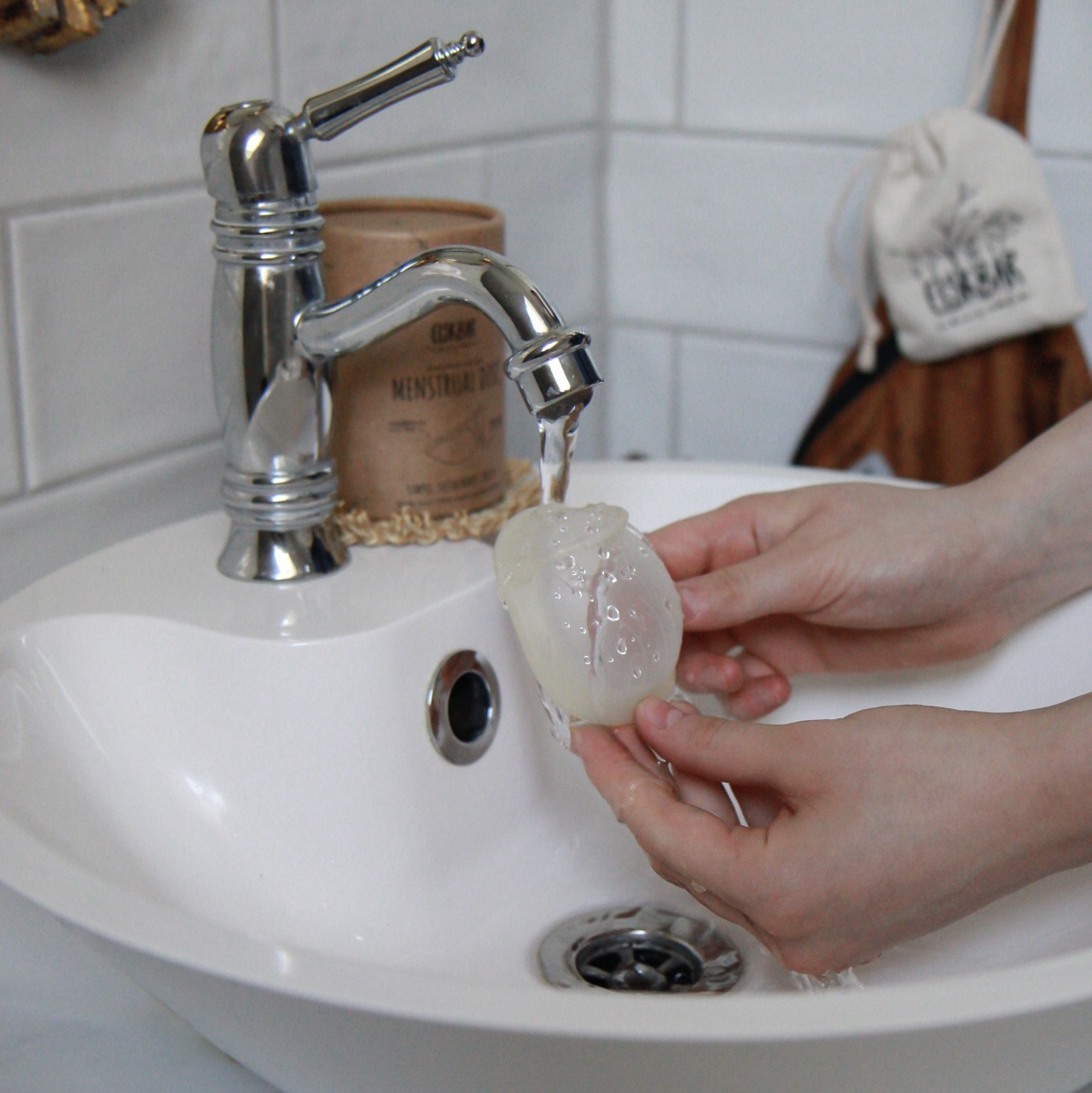 vask af menstruationsdisk