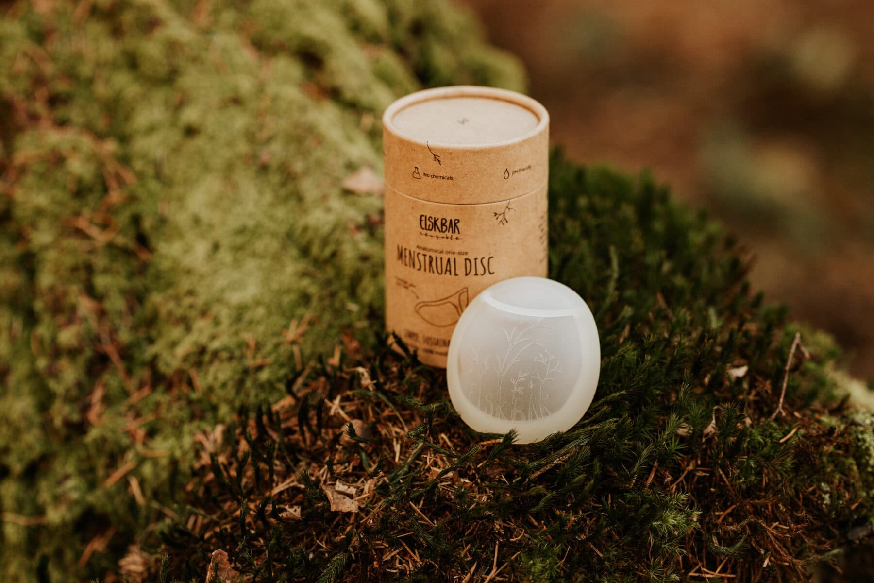Blød menstruationsdisk i dansk design
