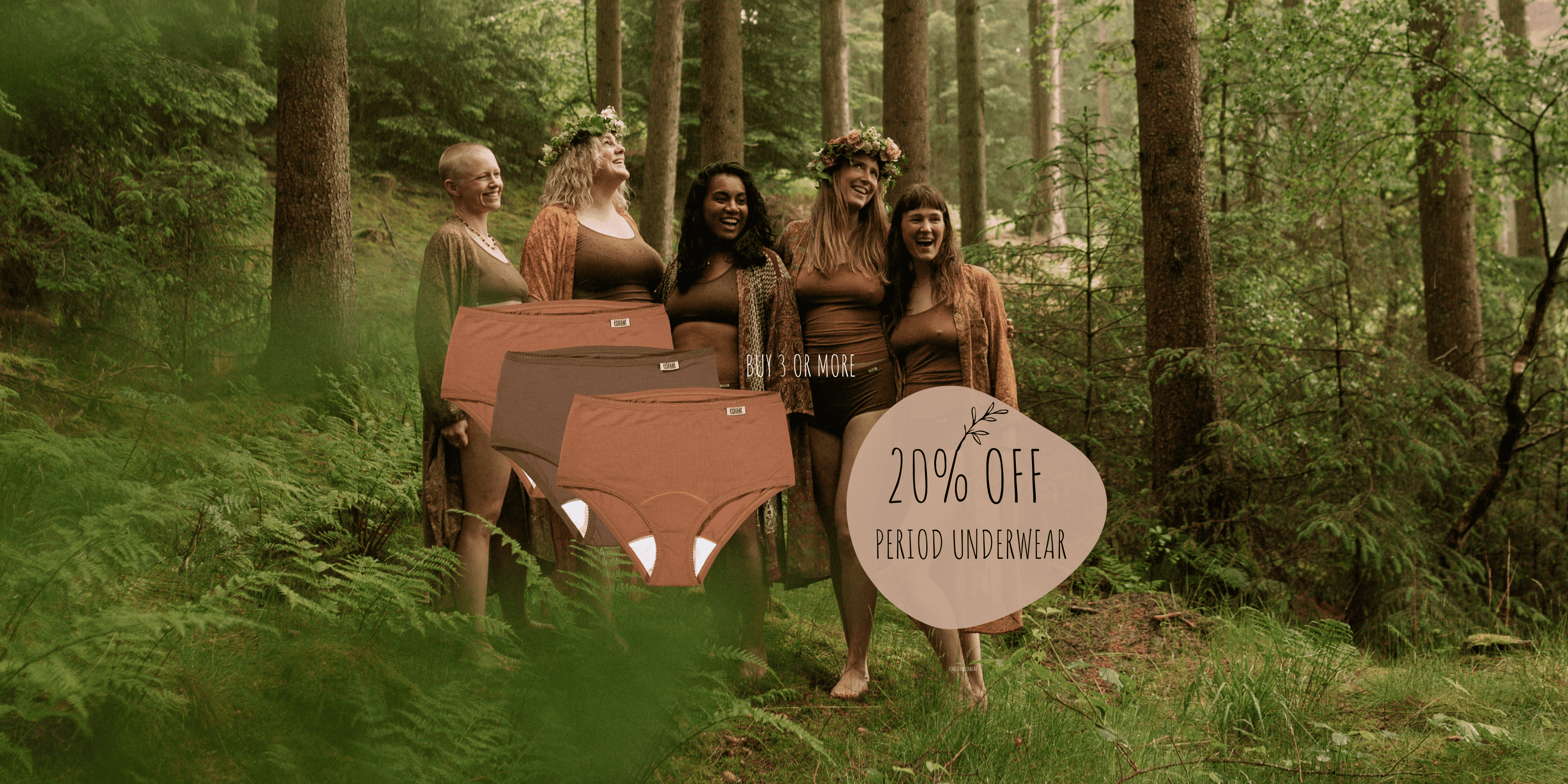 20% OFF PERIOD UNDERWEAR