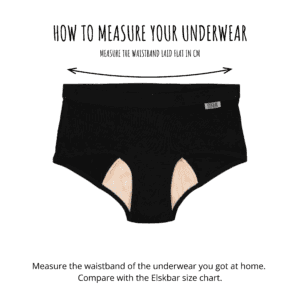How to measure your Elskbar Teen Period Underwear