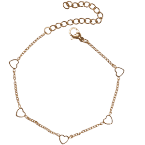 Teen bracelet hearts gold